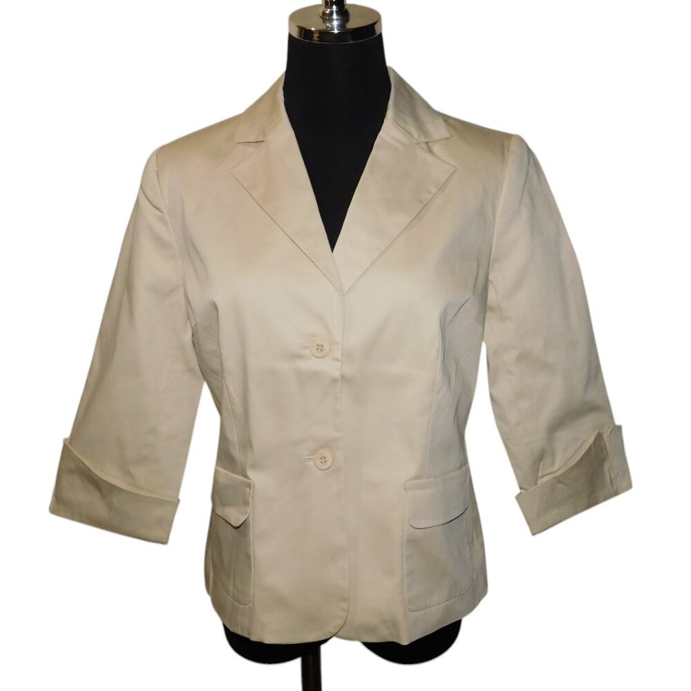 Grace Dane Lewis Workshop Santa Cruz Petite Button Up Top Jacket Size 10P NWT